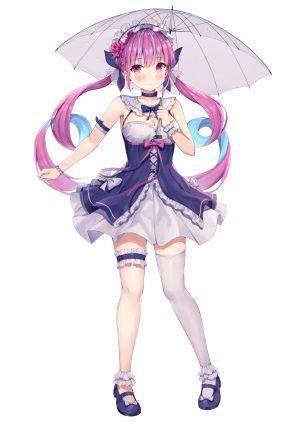 バーチャルYouTuber,湊あくあ,ホロライブ,ビニール傘