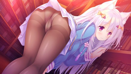 萌木原ふみたけ,方糖社,nekotsuku_sakura.,兽耳,游戏CG,猫耳,胖次,黑丝,制服,掀裙