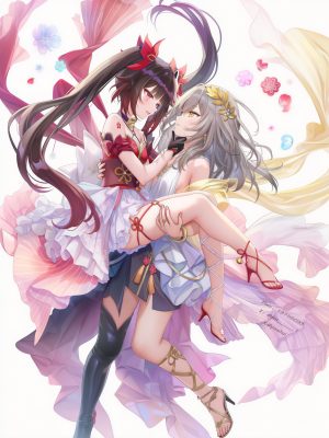 poi氵,女孩子,花火（星穹铁道）,崩坏：星穹铁道,魅惑的大腿,赤脚,少女,百合,崩坏星穹铁道