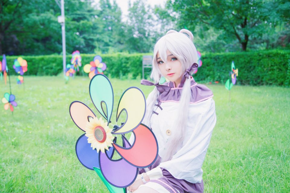 VOCALOID COS 同人 洛天依 软妹 绝对领域 萌妹 V家