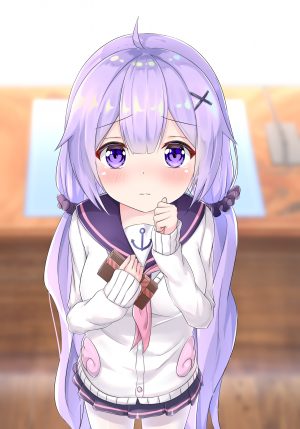 シロノーラ,Unicorn,碧蓝航线,breast_hold,黑丝,制服,情人节