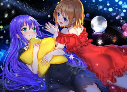 刃天,木ノ幡みら,真中あお,koisuru_asteroid,连衣裙
