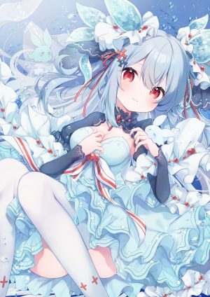 okurakuma,连衣裙,No-Bra,掀裙,丝袜