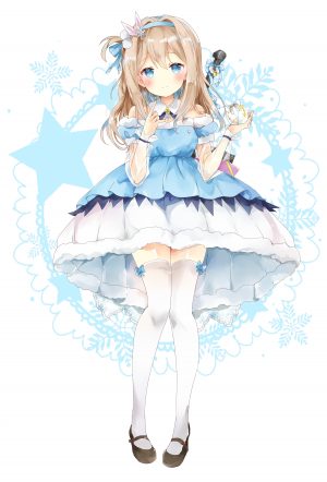 少女前線,索米KP31,月夜,长发,single,長身像,脸红,视线正对,碧眼,茶发,白背景,holding,全身,絶対領域,少女,黑丝