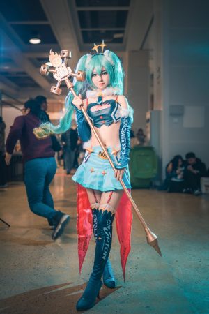 VOCALOID,COS,初音未来,赛车娘,二次元,漫展,场照,双马尾,第一公主殿下
