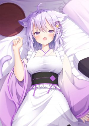 sasakura_momizi,兽耳,和服,猫耳